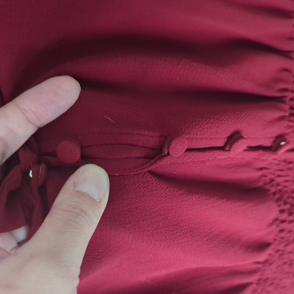 City Chic "Desire" Deep Red Maxi Dress - Picture 5 of 8